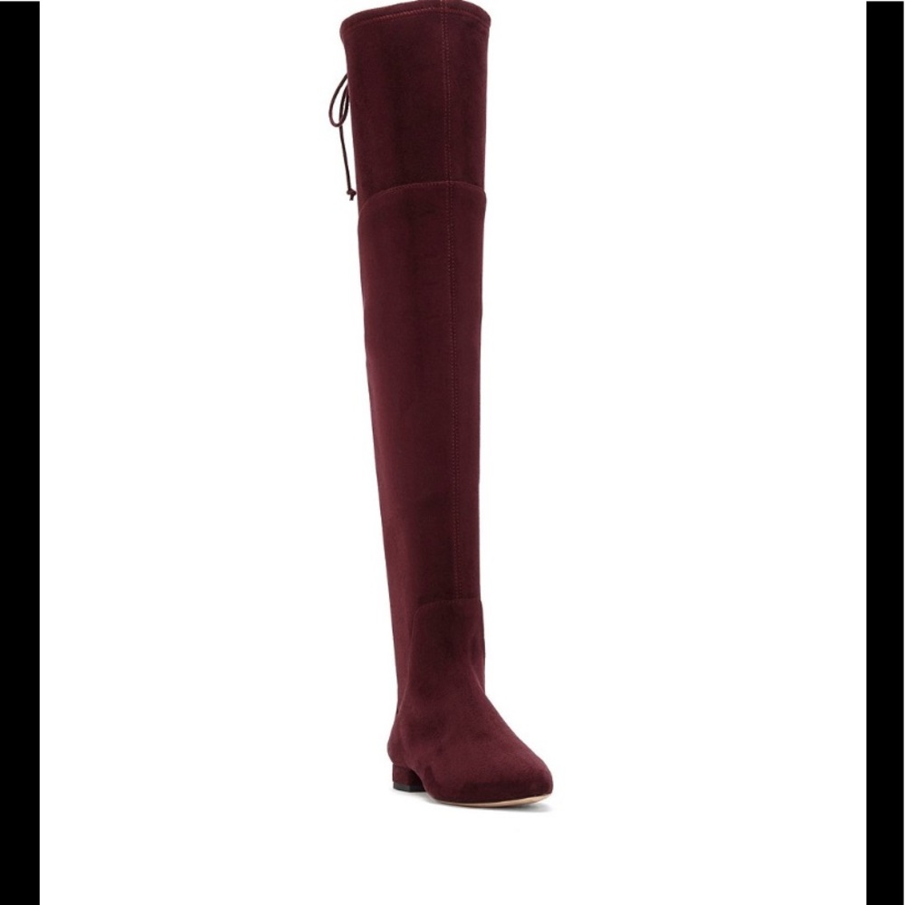Enzo Angiolini  Red suede over the knee boots